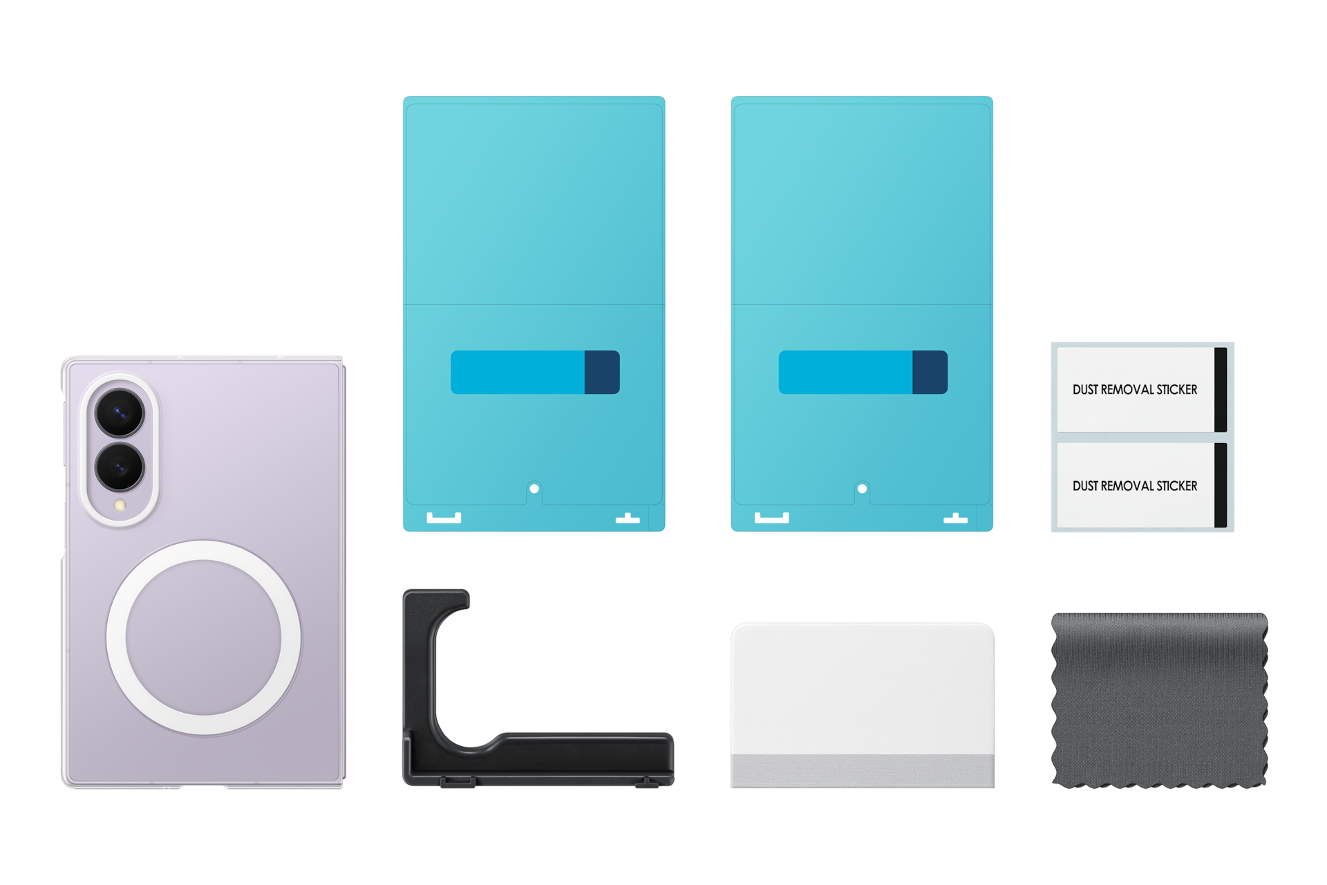 Galaxy Z Fold8 Clear Magnet Case Set-Cut Transparent 