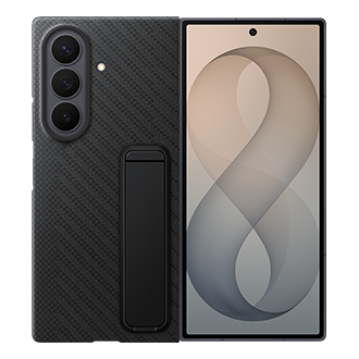 Galaxy Z Fold8 Ultra Carbon Standing Case Front2 Black 