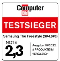 Computer Bild, Testsieger, Note 2,3, Ausgabe 10/2022, The Freestyle (SP-LSP3), 2 Produkte im Vergleich.