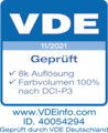 Zertifiziert vom Verband der Elektrotechnik Elektronik Informationstechnik e. V. (VDE), mehr unter: VDEinfo.com, ID. 40054294.