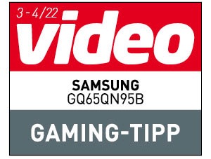 video, Gaming-Tipp, Ausgabe 3–4/2022, zum Samsung GQ65QN95B, Einzeltest.