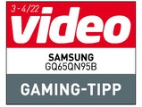 video, Gaming-Tipp, Ausgabe 3–4/2022, zum Samsung GQ65QN95B, Einzeltest.
