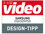 video, Design-Tipp, Ausgabe 3–4/2022, zum Samsung GQ65QN95B, Einzeltest.