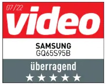 video, Referenz, Innovation, überragend (92 %), Ausgabe 07/2022, zum Samsung GQ65S95B, Einzeltest.
