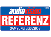 audiovision, Referenz, Highlight, Innovation, sehr gut, Ausgabe 8/2022, zum Samsung GQ65S95B, Einzeltest.