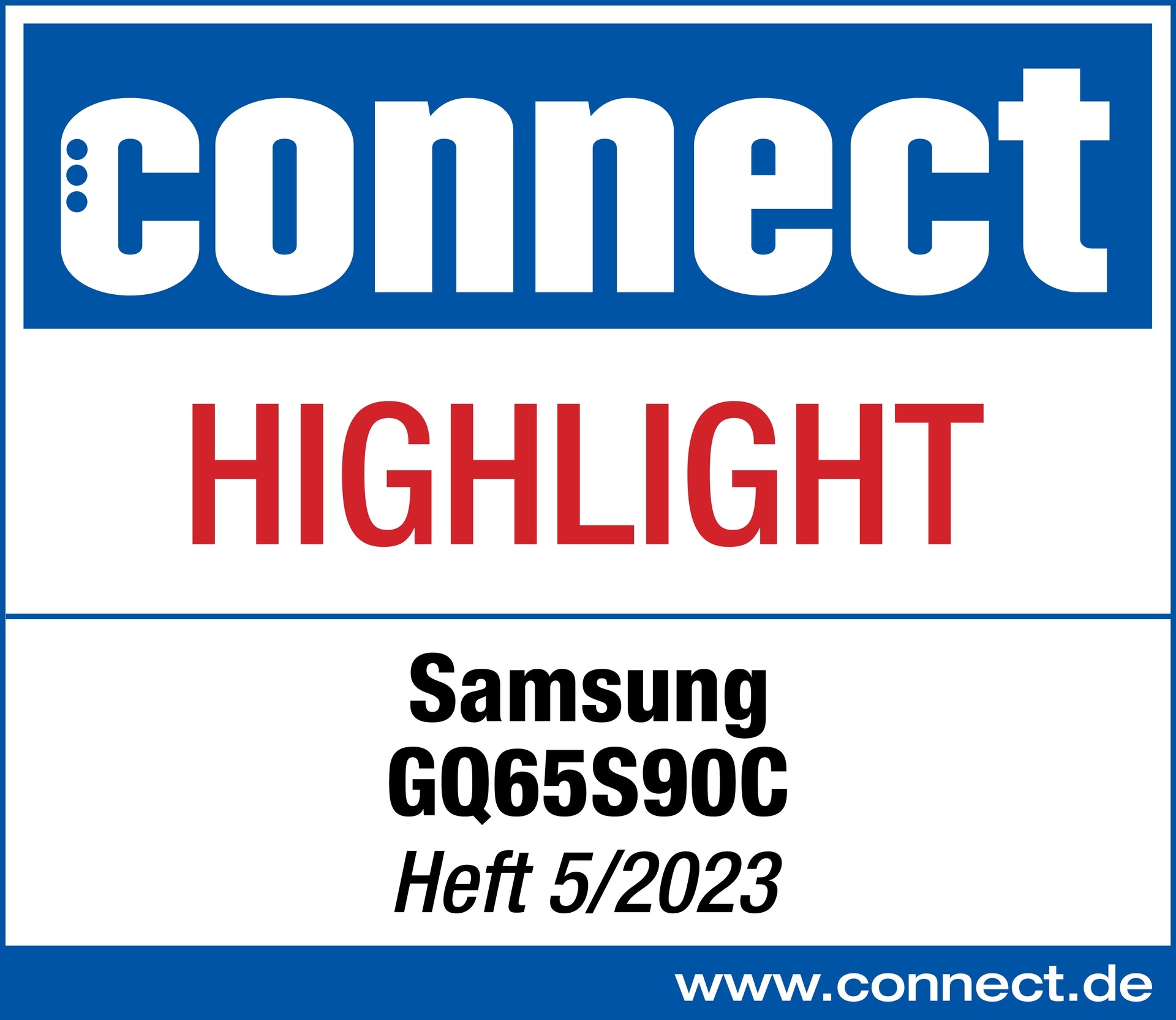 Connect, Überragend, Highlight, Ausgabe 05/2023, GQ65S90C, Einzeltest.