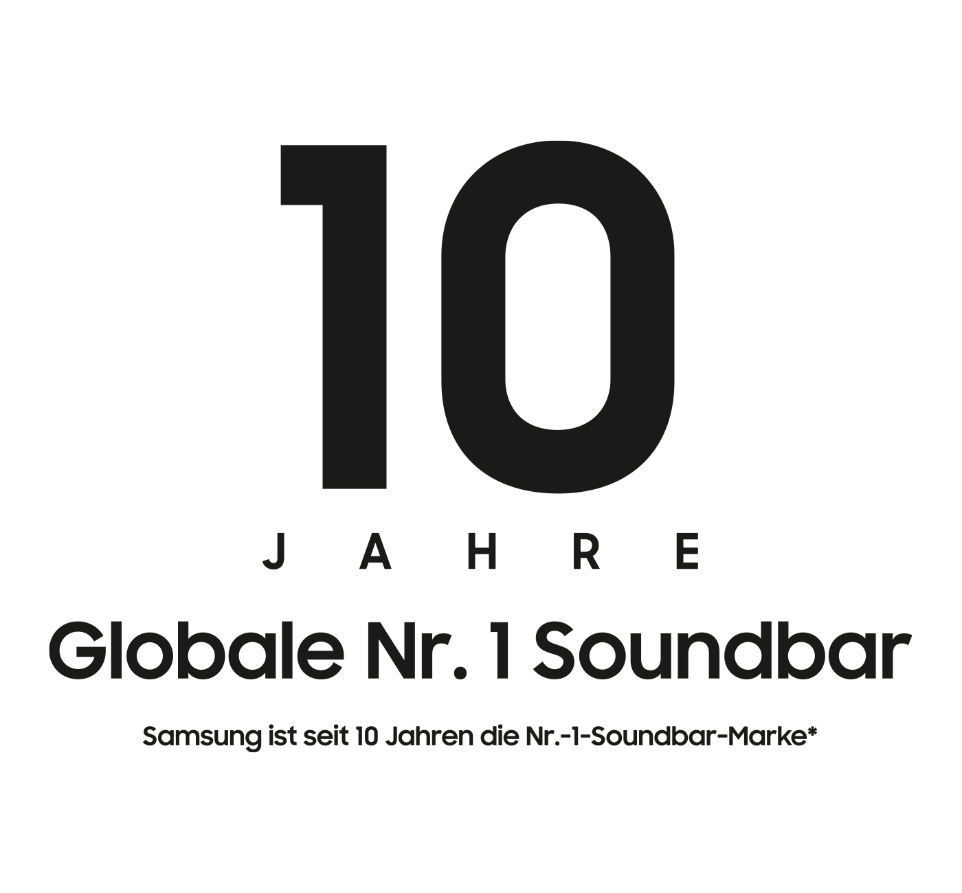 10 Jahre Globale Nr. 1 Soundbar