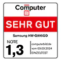 * Computer Bild, sehr gut (1,3), computerbild.de, 03.03.2024, zur Samsung HW-Q995GD, Einzeltest. 