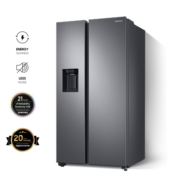 RS8000 Side-by-Side mit Metal | 609l Cooling Inox Samsung E 178cm | Österreich