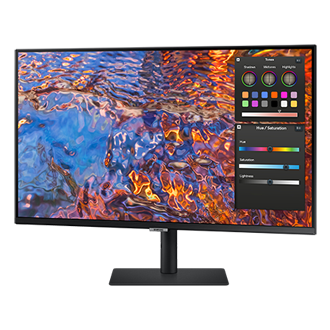 32" UHD Monitor with DCI-P3 98%, HDR and USB type-C Swivel1 Black 