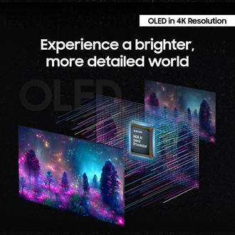 Experience a brighter, more detailed world with OLED in 4K resolution.