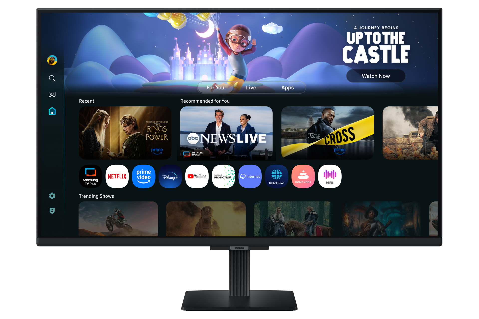 32" Smart Monitor M5 M50F FHD (Schwarz) Front2 Black 