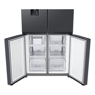 Slim RF4000TM 4-Türen French Door,Wassertank,  488L Front-Open3 Black 