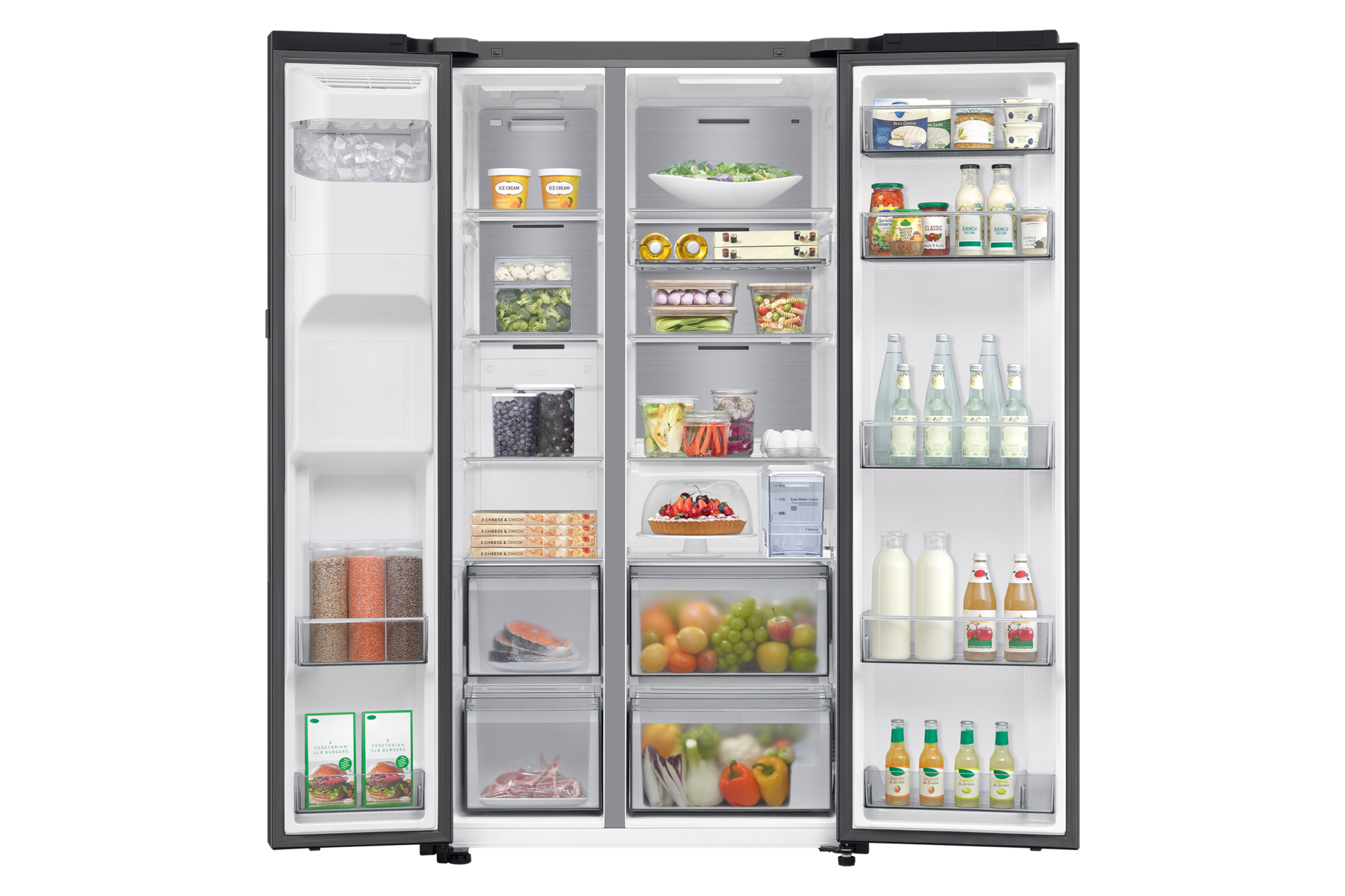 front-open-with-food Black Doi