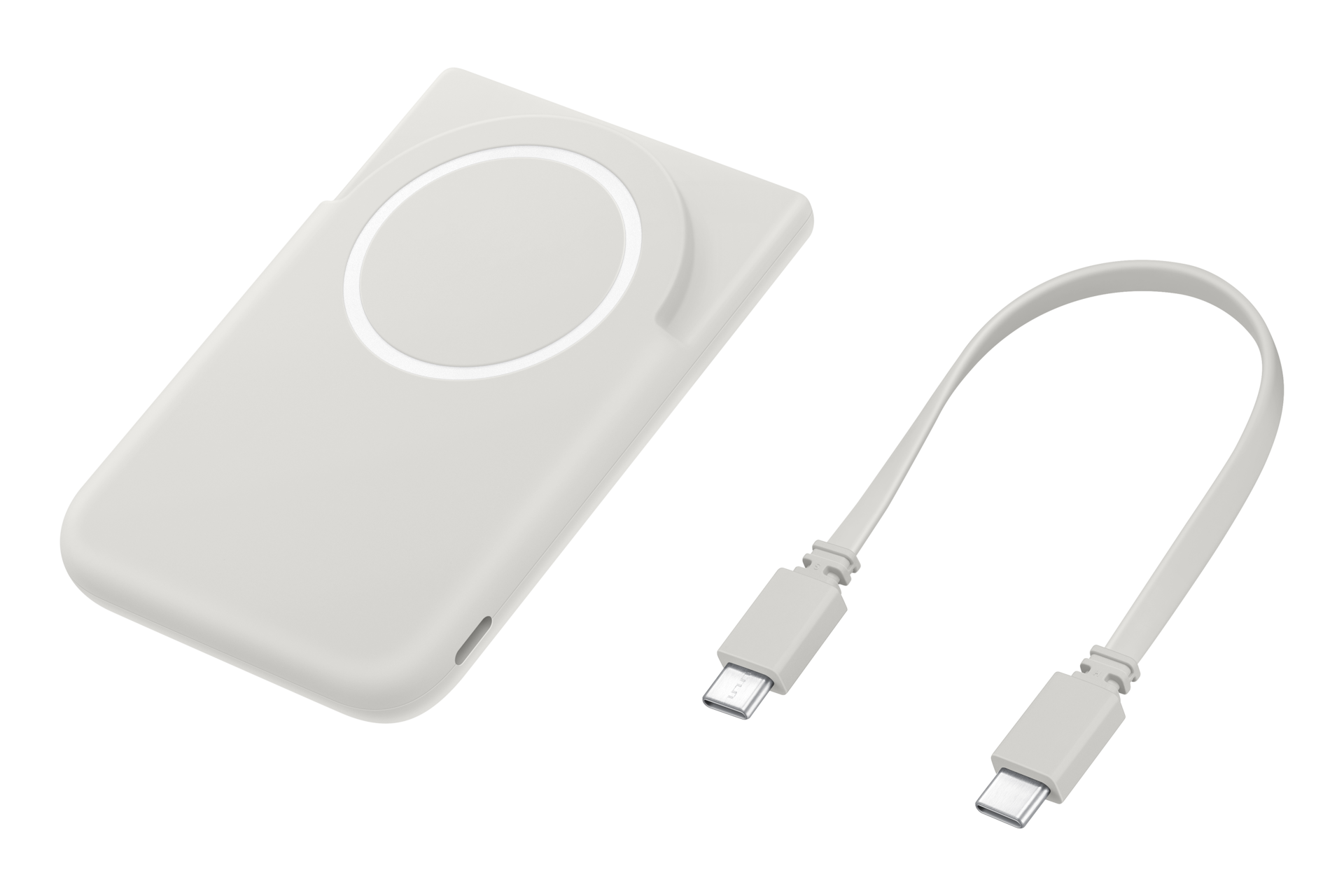 5,000mAh Magnet Wireless Battery Pack Set-Cut Gray 