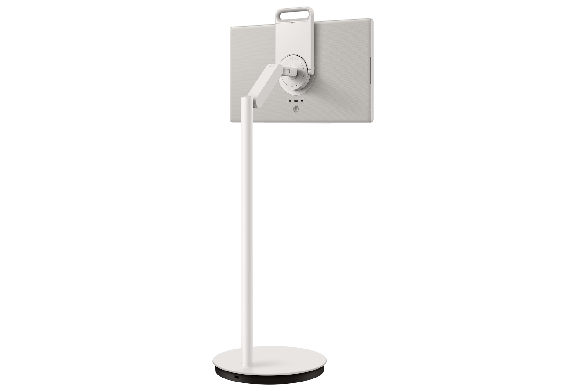 27" The Movingstyle LSM7F QHD Touch Interaction Movable Screen (2025) Back-R-Perspective-With-Stand White The Movingstyle