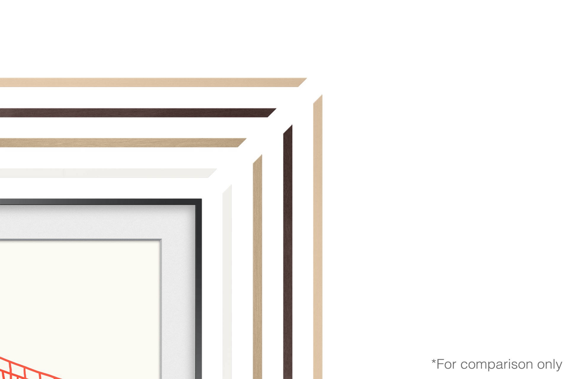 Dekorahmen, Modern, The Frame TV  Detail2 Brown 