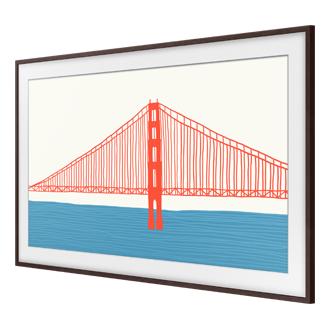 Dekorahmen, Modern, The Frame TV  R-Perspective Brown 