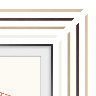 Dekorahmen, Modern, The Frame TV  Detail2 White 