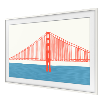 Dekorahmen, Modern, The Frame TV  R-Perspective White 