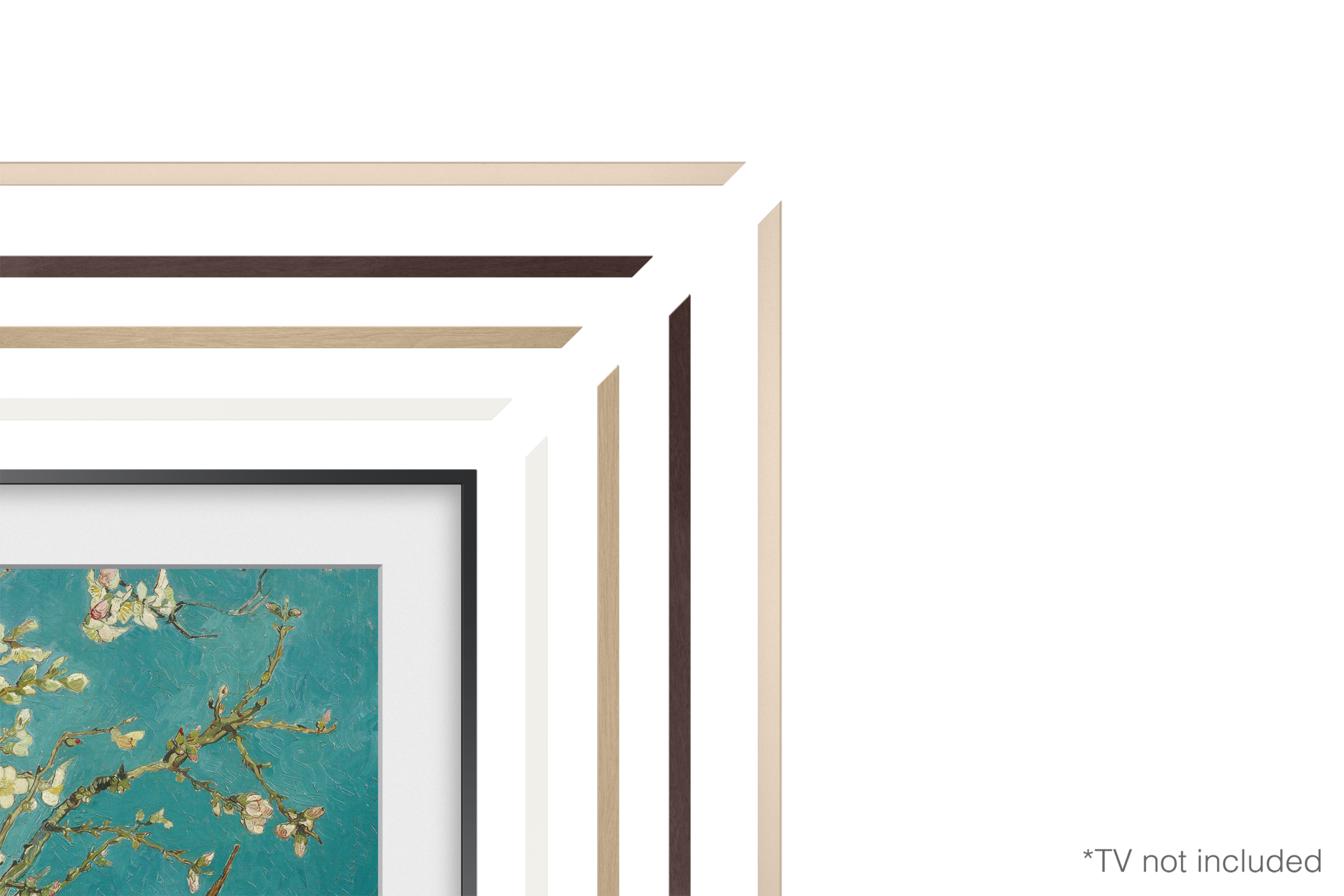 Dekorahmen, Modern, The Frame TV  Detail2 White 