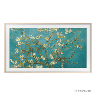 Dekorahmen, Angeschrägt, The Frame TV  Front2 Sand Gold 