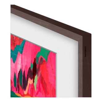 Dekorahmen, Modern, The Frame TV ab 2021 (kompatibel mit Pro) Dynamic2 Phantom Brown 