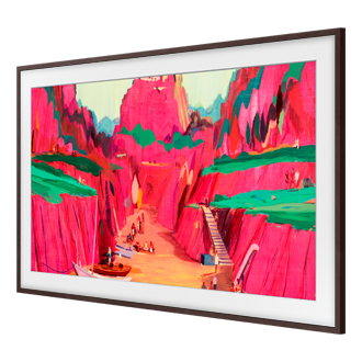 Dekorahmen, Modern, The Frame TV ab 2021 (kompatibel mit Pro) R-Persspective Phantom Brown 