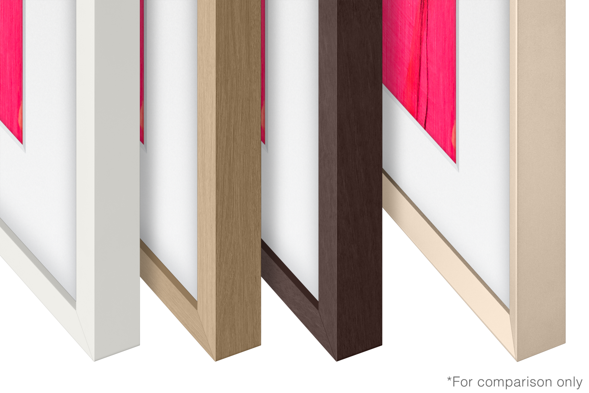 Dekorahmen, Modern, The Frame TV ab 2021 (kompatibel mit Pro) Detail1 White 