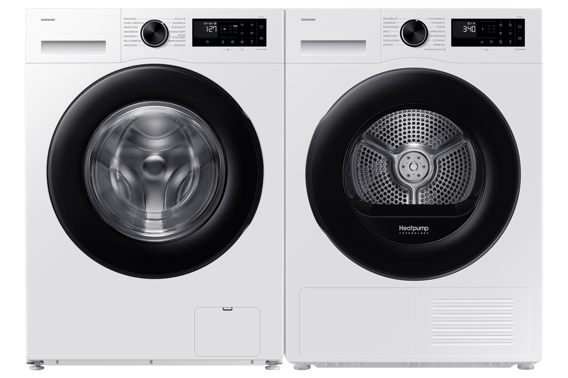 Laundry WW5000F with SmartThings AI Energy mode and Grade A Energy Efficiency Front-Pair White 