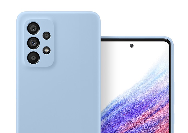 Galaxy A53 5G Silicone Cover arctic-blue | Samsung Australia