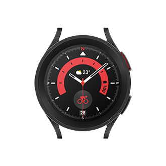 【美品】Galaxy Watch5 Pro プロブラックチタニウム 海外版 New SAMSUNG Galaxy Watch5 Pro 45mm Titanium Smartwatch LTE