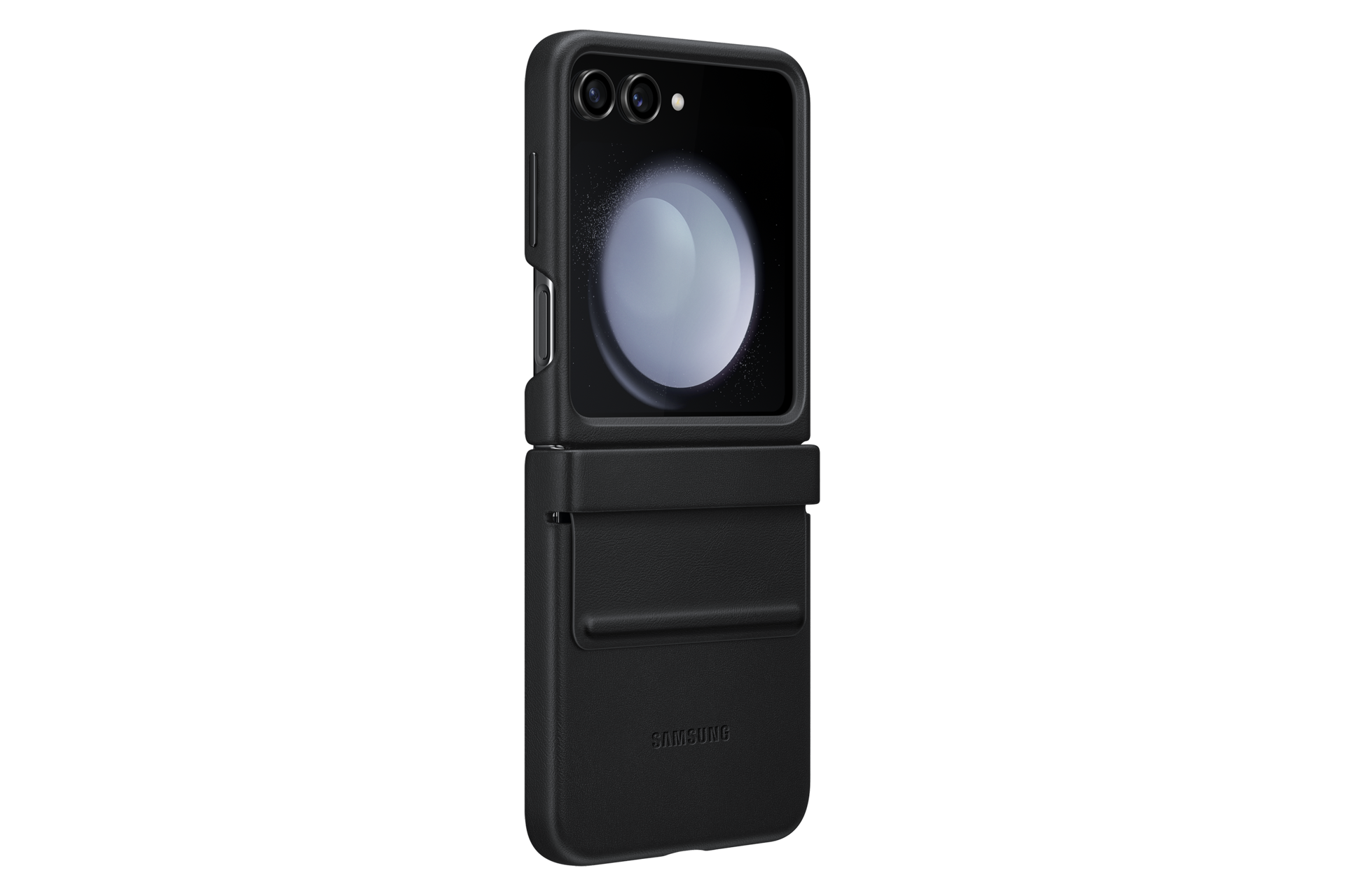 Z Flip5 Eco-Leather Flap Case - Black | Samsung AU