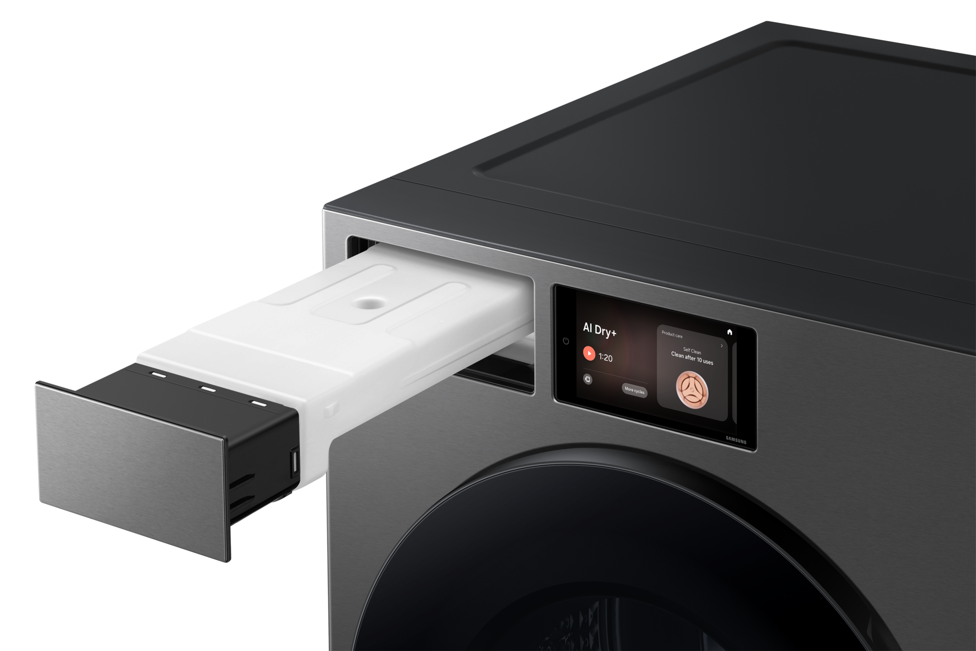 Bespoke AI Laundry Dryer with Hybrid Heat Pump 2025 Detail3 Gray 