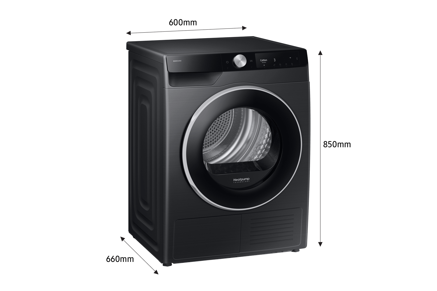 9kg Smart Heat Pump Dryer - DV90T6440LB