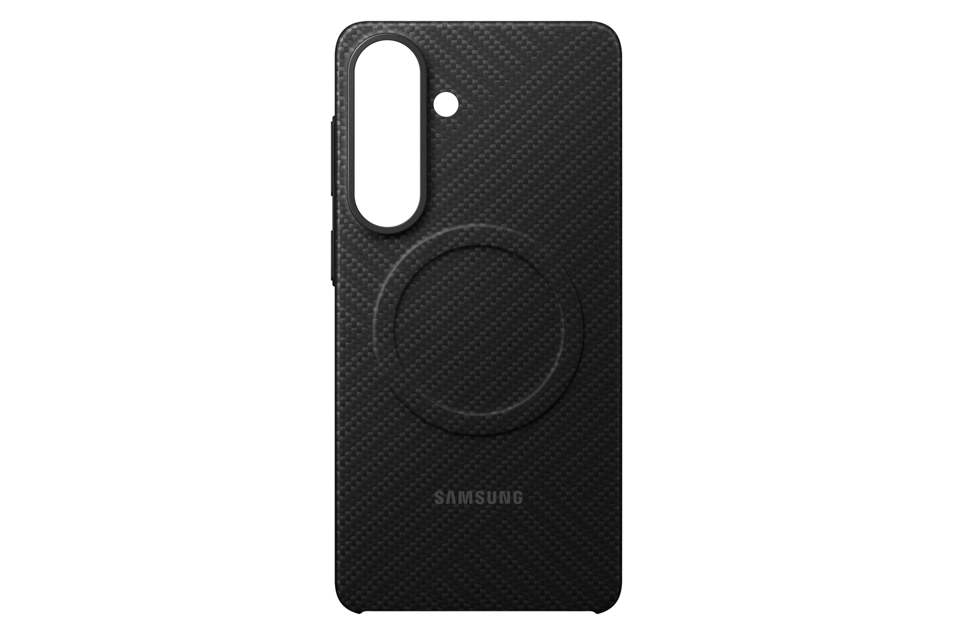 Galaxy S26+ Carbon Magnet Case Front2 Black 