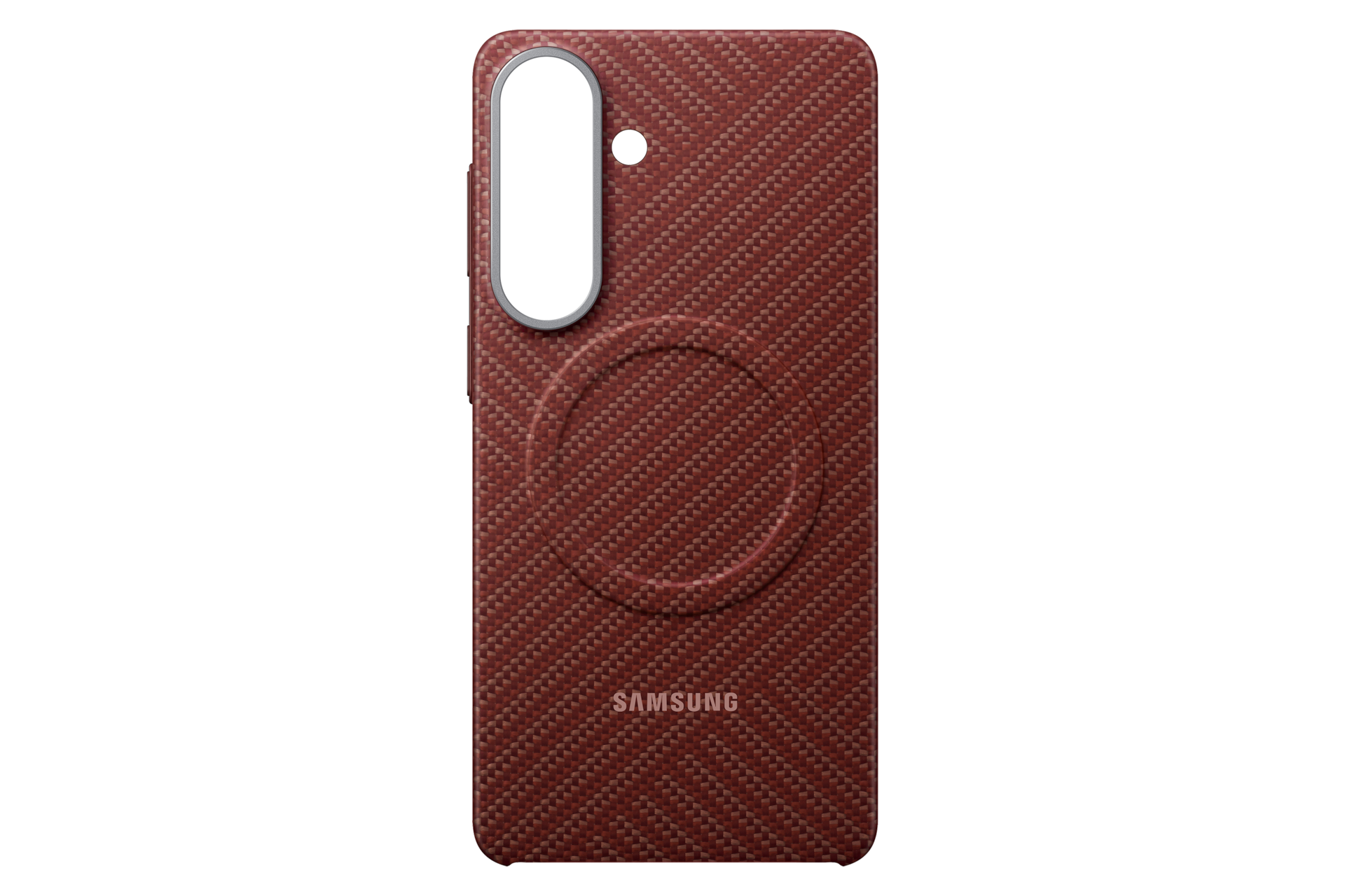 Galaxy S26+ Carbon Magnet Case Front2 Red 