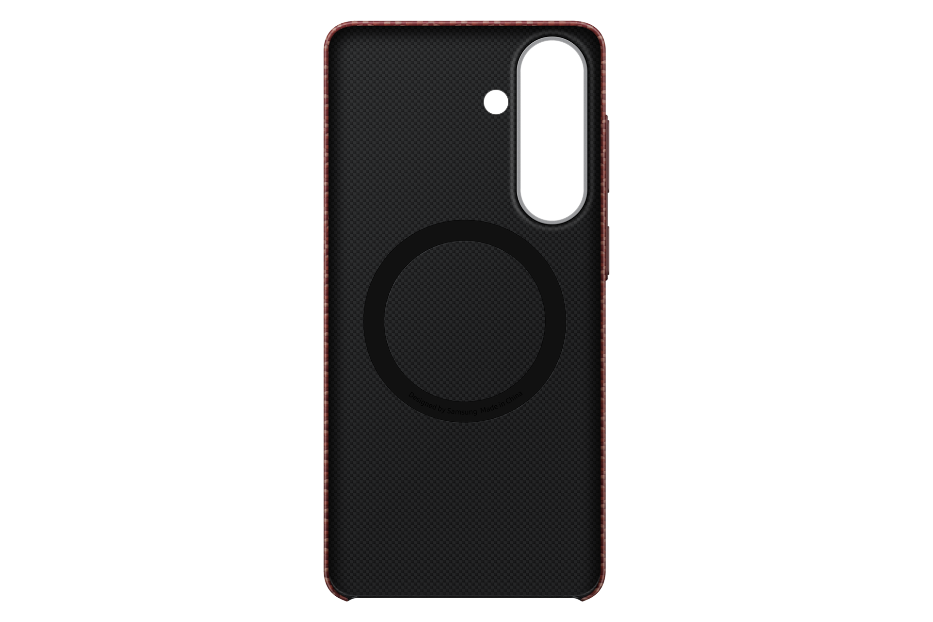 Galaxy S26+ Carbon Magnet Case Back Red 