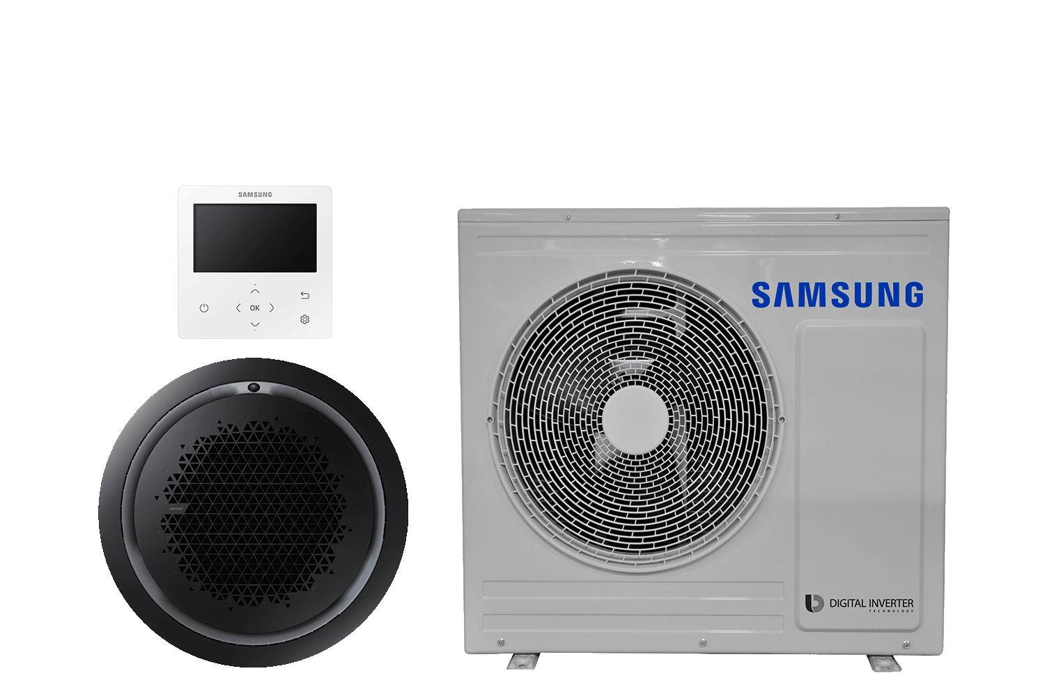 360 Cassette Split System 7.1kW – Black | Samsung AU