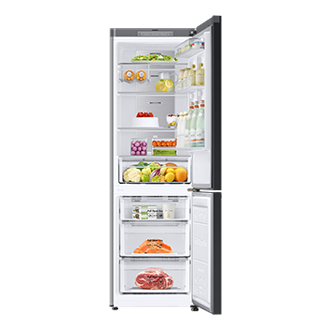front-open-with-food Satin Beige Glass