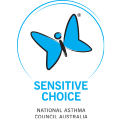 Sensitive Choice Accreditation - Recognised by the National Asthma Council (NAC) Australia for its potential to benefit those with asthma or allergies.