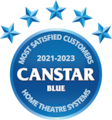 Canstar Blue Most Satisfied Customers Awards 2021-2023 – Home Theatre Systems