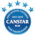 Canstar 2021-2023 Most Satisfied Customer Award: Home Entertainment