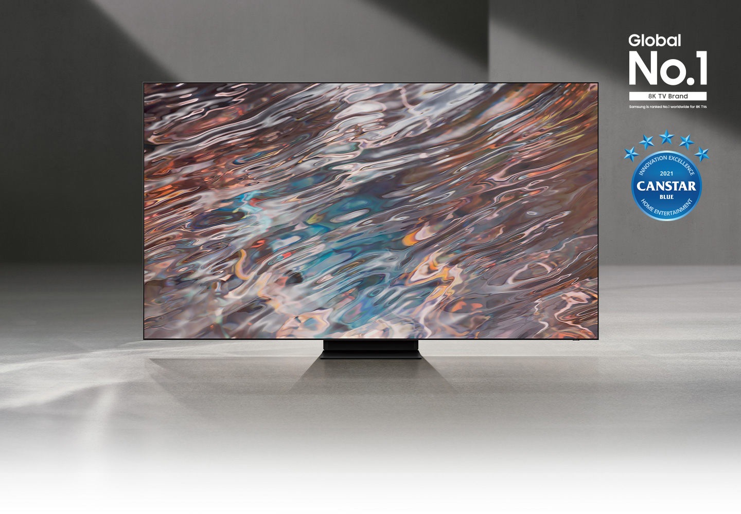 QN800A displays intricately blended color graphics which demonstrate long-lasting colors of Quantum Dot technology.