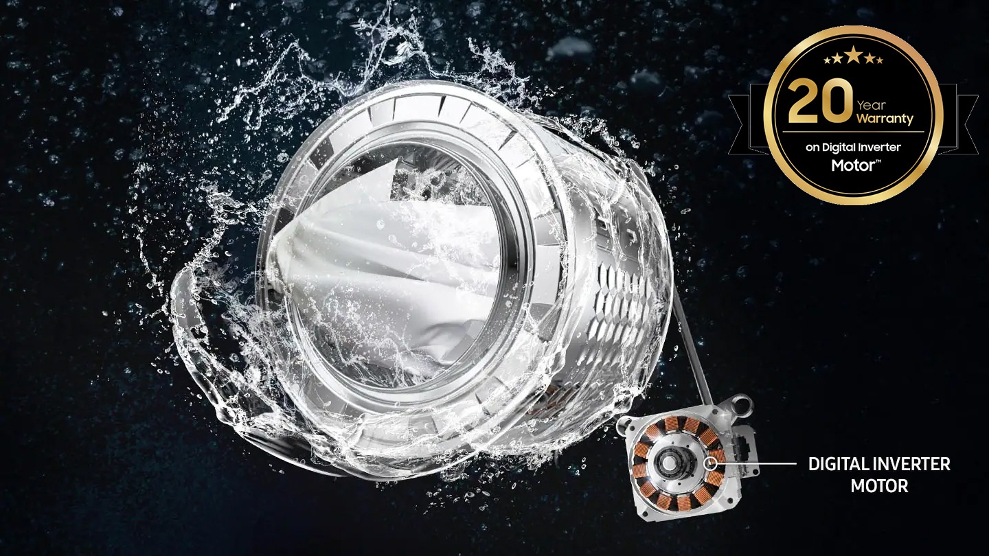 20 year parts warranty on the Digital Inverter Motor