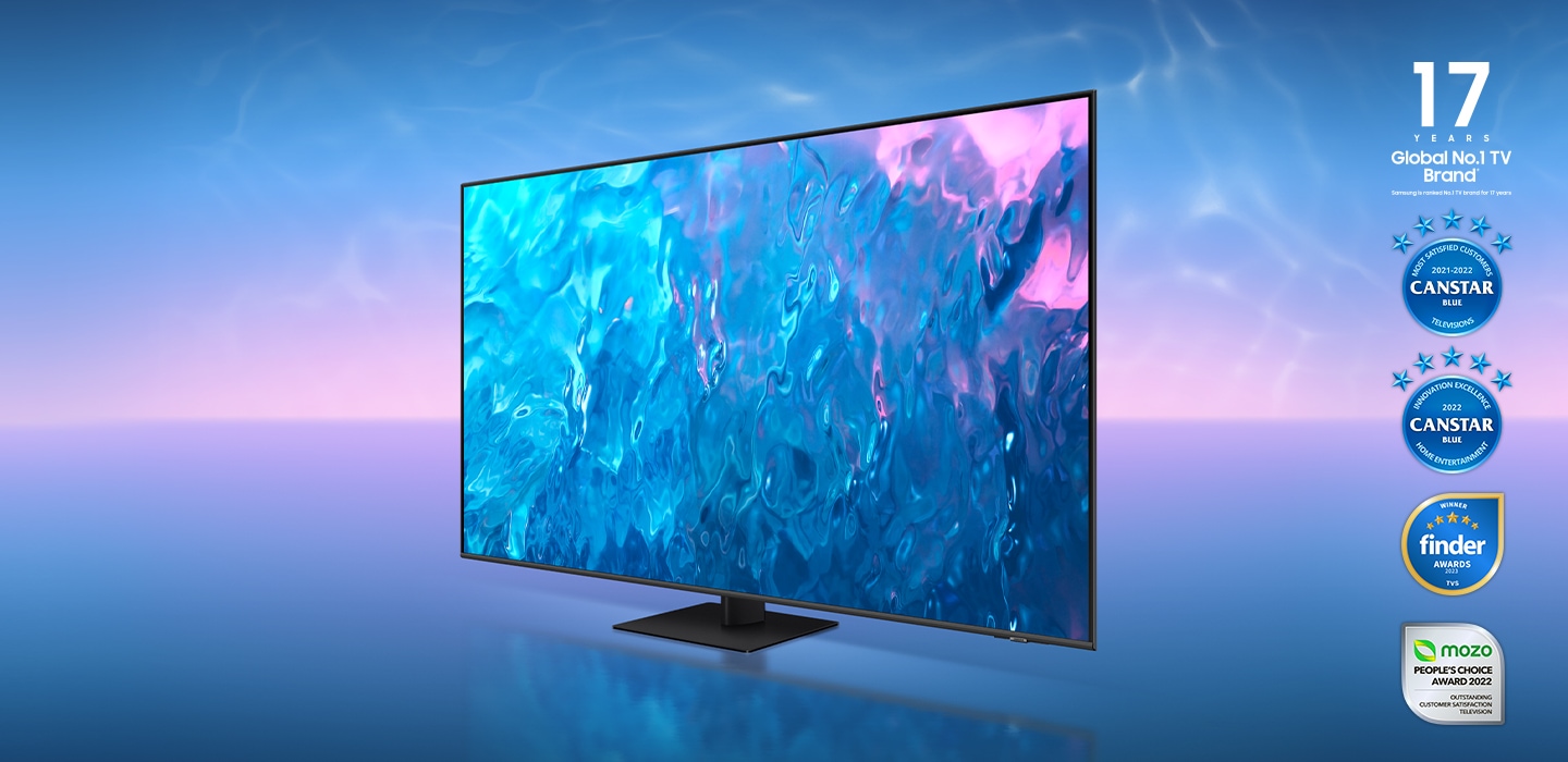 QLED 4K Smart TV - Q70C QLED 4K Smart TV - Q80C image of TV with awards won