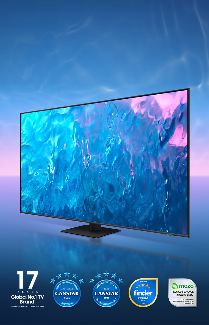 QLED 4K Smart TV - Q70C QLED 4K Smart TV - Q80C image of TV with awards won