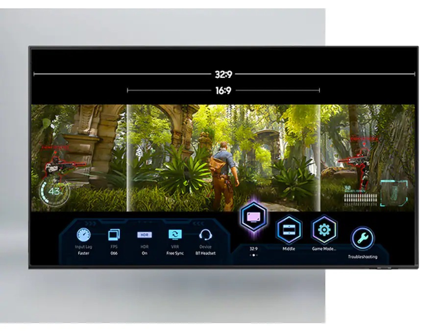 image shows ultra wide game view