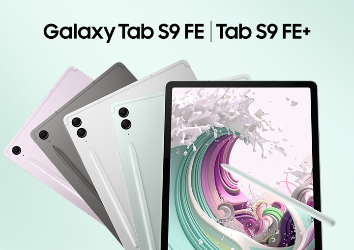 Samsung Galaxy Tab S9 FE+ Tablet, 12.4, 256GB, Gray