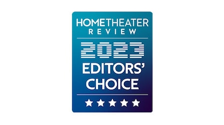The image shows "Hometheater review of 2023 Editor's Choice"